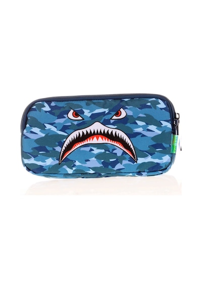 Kaukko Kids&love 3 Bölmeli Kalem Çantası Square Shark L8123
