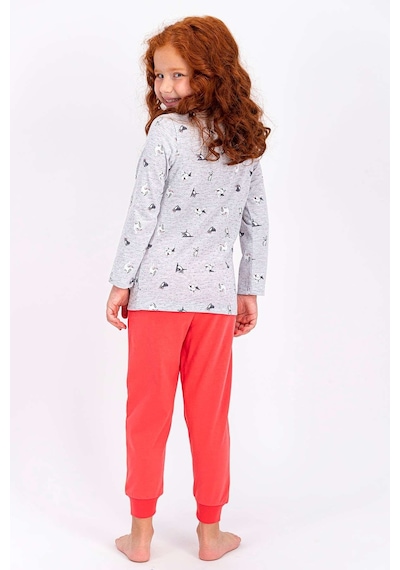 Rolypoly Fast And Cute Karmelanj Kız Çocuk Pijama Takımı 5274-25254 Kar Melanj