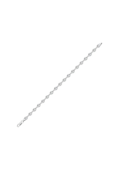 Gümüş Gemici Kahve Çekirdeği Model Zincir Bileklik 4,5 Mm