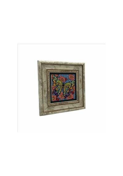 Kelebek Baskılı Taş Tablo 20x20 737