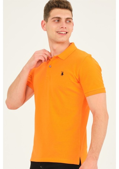 T8561 Dewberry Erkek Tshırt-turuncu Turuncu