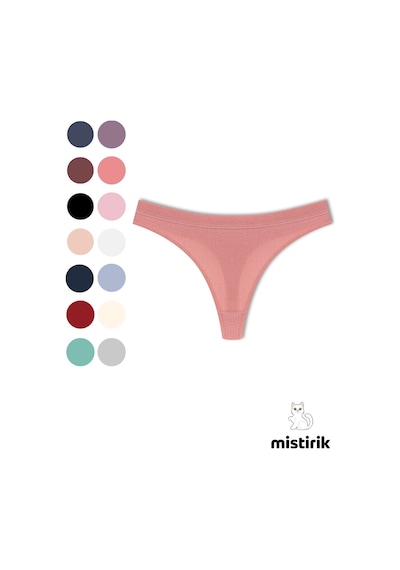 Mistirik Paulo Model Fitilli Esnek Kumaş String Tanga Pastel Pembe Renk Pastel Pembe