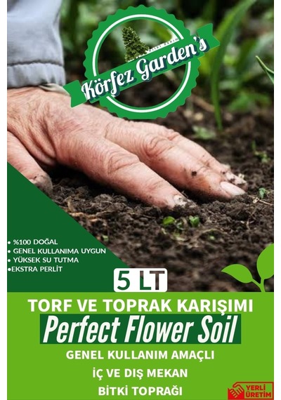 Körfez Garden S Torf Ve Toprak Saksı Çiçek Toprağı Besleyici Katkılı