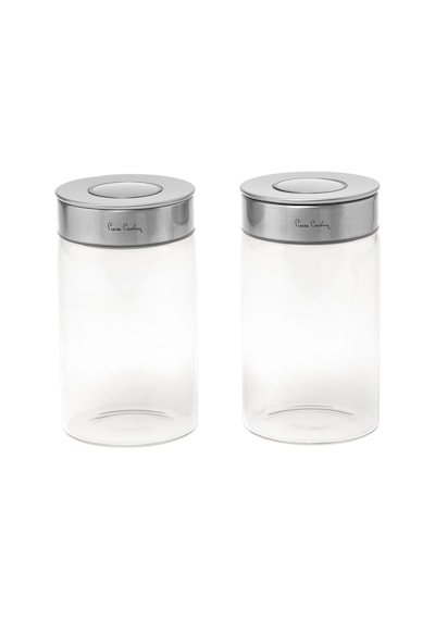 Pierre Cardin Neo Silver Cam 18cm 2'li Kavanoz Seti Gümüş