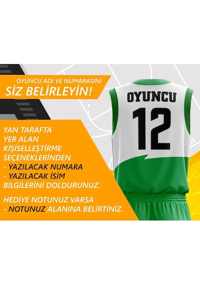 Acr Giyim Kişiye Özel Basketbol Forması - Dizayn : Fırça