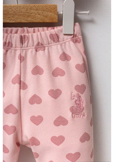 U.S. Polo Assn. U.s. Polo Assn Kız Bebek Pembe Takım Usb2711-c-v1 Pembe