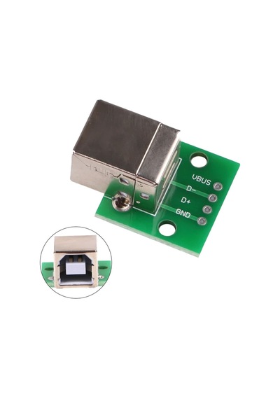 Usb Type B To Dip Çevirici Pcb Usb Haberleşme Deney Prototip 5v Usb Pinlerine Kolay Erişim Kartı