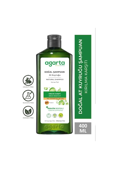 Agarta Doğal Şampuan At Kuyruğu Özlü-tuzsuz 400 ML