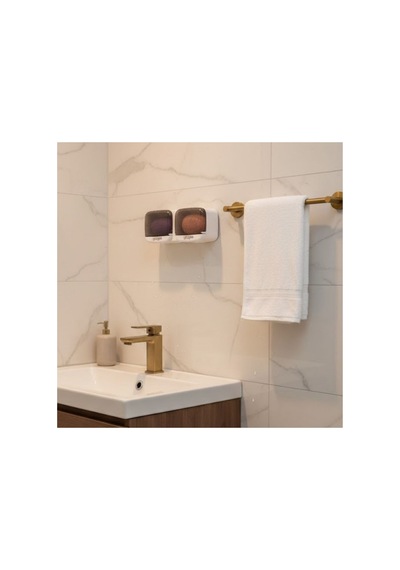 Buççin Online Mağaza Duvara Monte İkili Kapaklı Katı Sabunluk Organizer Yapışkanlı Banyo Mutfak Sabun Kutusu Belirtilmemi Çok Renkli