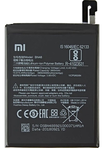 Xiaomi Redmi Note 6 Pro - Bn 48 - Batarya Pil  Batarya