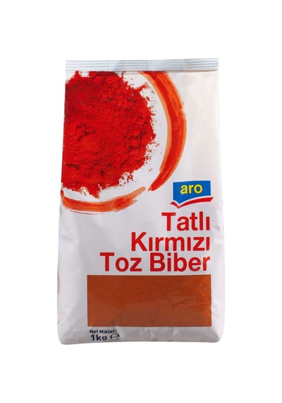 Aro Tatlı Toz Kırmızı Biber 1 Kg - Doğal Baharat - 2 Adet Tarı