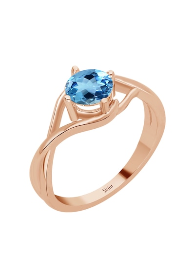 Mavi Topaz Taşlı Moana Yüzük 0802r0058