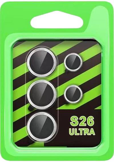 Newface Samsung Galaxy S26 Ultra Raze Metal Kamera Lens - Gümüş