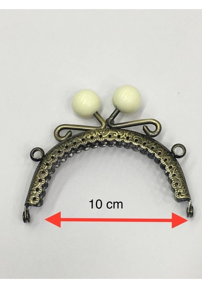 Karantuhafiye Çanta Ve Cüzdan Klipsi 10 Cm Incili Model Antik Beyaz İnci Antik Beyaz İnci Çok Renkli