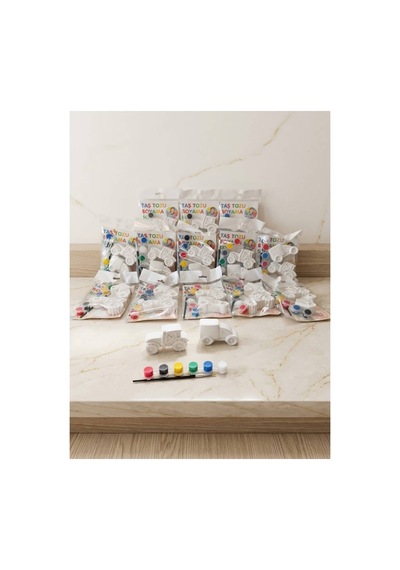 10 Lu Traktör Ve Kamyon Boyama Seti Taş Boyama 10lu Set - 931403129
