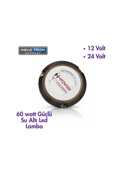 Wekstrom Germany H-power Sualtı Led Lamba 60 Watt 12 Volt - 24 Volt