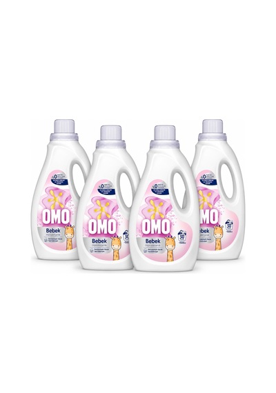 Omo Bebek Sıvı Çamaşır Deterjanı 1500 Ml X 4 Adet