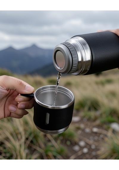 3 Bardaklı Termos Seti 500 Ml Uucztermossetiannelergünü Çok Renkli