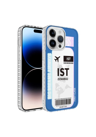 Apple Uyumlu iPhone 14 Pro Kilif Airbag Kenarli Renkli Desenli Elegans Kilif 560163255