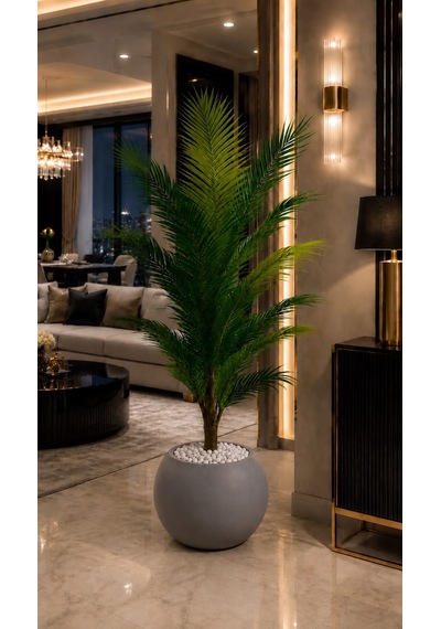 Yapay Ağaç Areka 150 Cm Lux Saksı Dahıldır Yeşil