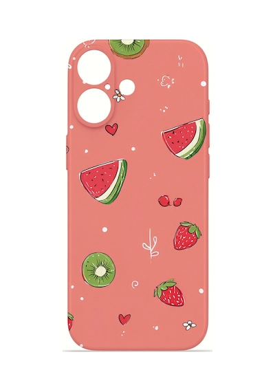 Apple iPhone Uyumlu 17 Vorian İnce Kamera Korumalı Mika Kılıf Summer Fruit Crush Summer Fruit Crush Mika