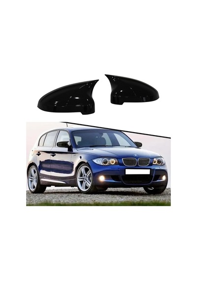 Bmw E87 Batman Yarasa Ayna Kapağı Piano Black / 2004-2011