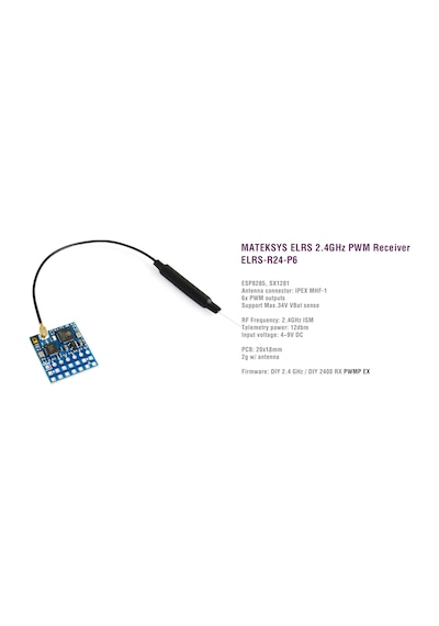 ELRS 2.4G PWM RX ELRS-R24-P6 RC Alıcı Receiver