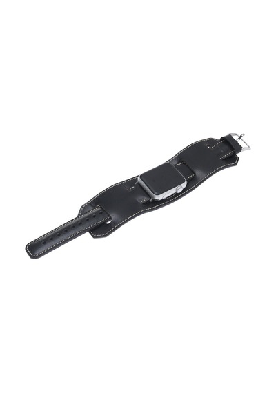 Bouletta Apple Uyumlu  Watch Deri Kordon 38-40-41 MM Cuff Siyah (443083354)