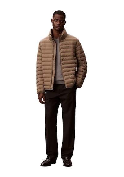 Calvin Klein Lv04lc506g Ls Lt Wt Nylon Channeled Erkek Mont Bej