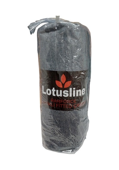 Lotusline Ranforce Fitted Battal Çift Kişilik Çarşafseti-koyu Gri Koyu Gri
