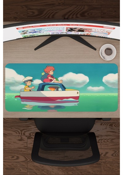 Ponyo Anime V5 - 70x30 Xl Gaming Kauçuk Kaymaz Taban Mouse Pad Fare Altlığı