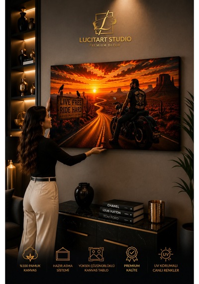 Özgür Yol Erkek Motorcu Kanvas Tablo Motosiklet Ve Gün Batımı Duvar Dekoru Modern Premium Kanvas Tablo Rıde Free Freedom Series No. 05 Çok Renkli Çok Renkli Özgür Yol Erkek Motorcu Kanvas Tablo Motosiklet Ve Gün Batımı Duvar Dekoru Modern Premium Kanvas Tablo Rıde Free Freedom Series No. 05 Çok Renkli Çok Renkli