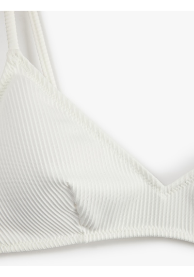 Koton Dokulu Bralet Bikini Üstü Ekru 6sak10039mm 27x