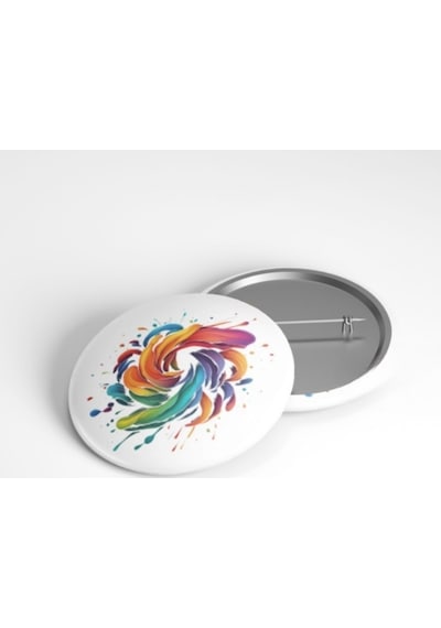 Renklerin Dansı - 58mm Rozet Çok Renkli