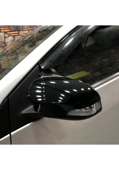 Toyota Uyumlu Yaris 2012-2015 Batman Yarasa Ayna Kapağı Piano Black Abs Plastik Batman