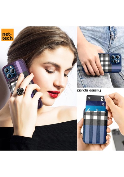 Nettech Apple Uyumlu iPhone 15 Pro Nt-n034 Arka Koruma Kılıf - Mor Mor