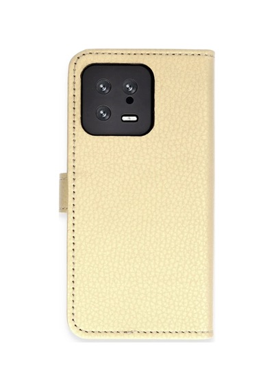 Xiaomi Mi 13 Trend S Plus Kapaklı Kılıf - Gold