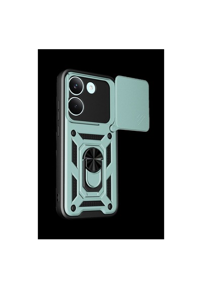 Xiaomi Poco X8 Pro Pars Lens Yüzüklü Silikon - Yeşil