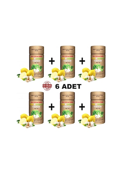Nurs Limon Maydanoz Sarımsak Kürü Soft Jel 6 x 60 Kapsül