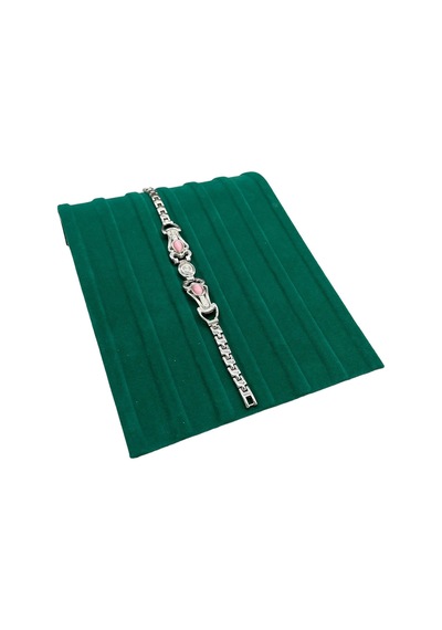 Süet Kumaş Yeşil Renk 23/16 Cm Bileklik Künye Standi