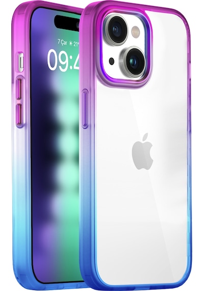 Buff Apple Uyumlu iPhone 15 Plus Air Bumper Rainbow Kılıf