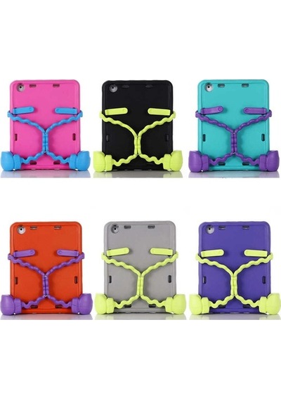 Apple Uyumlu iPad 2 3 4 Zore Eva Boxer Tablet Silikon-Pembe Koyu