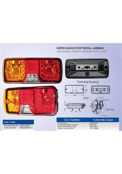 Süper  Yeni Model Stop Lambası -