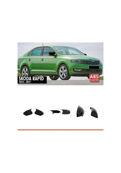 Skoda Rapid Batman Yarasa Ayna Kapağı Piano Black / 2015-2017 (Sinyalli)