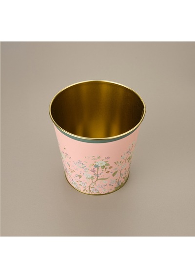 Evlee Botanica Metal Mısır Kovası - Renkli - 17,5x15 Cm Çok Renkli