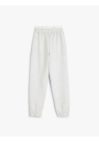 Koton Basic Jogger Eşofman Altı Beli Lastikli Çift Bel Detaylı Kar Melanj 5wkg40230ak Gri Melanj Koton Basic Jogger Eşofman Altı Beli Lastikli Çift Bel Detaylı Kar Melanj 5wkg40230ak Gri Melanj