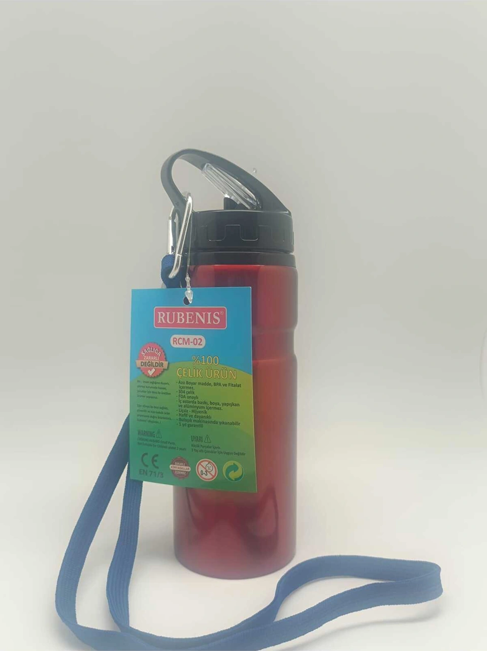 Rcm-02 Çelik Matara 500 Ml Kırmızı 1 Adet Kırmızı