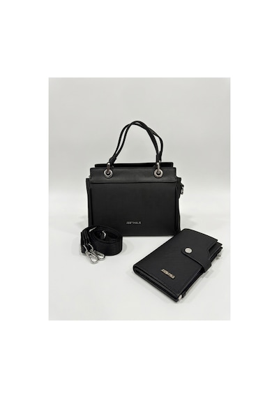 Just Polo Siyah Çanta & Cüzdan Kombini Güçlü Stil Ve Kusursuz Uyum 46590506