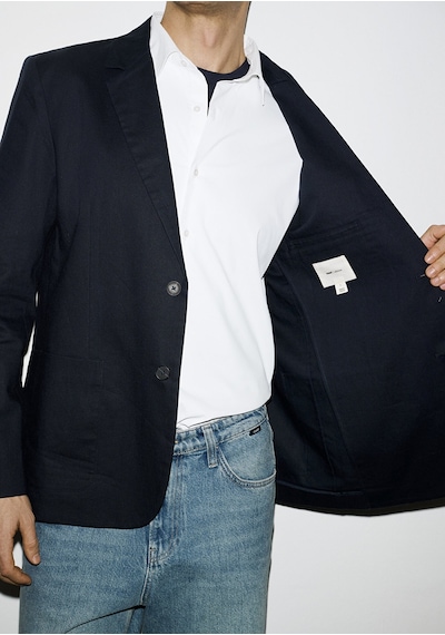 Mavi - Keten Karışımlı Lacivert Blazer 0110828-86623