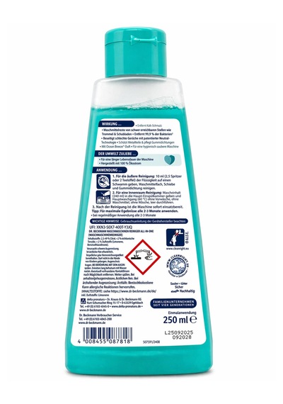 Dr. Beckmann Çamaşır Makinesi Temizleyici Kireç Sökücü All-in-one 250ml